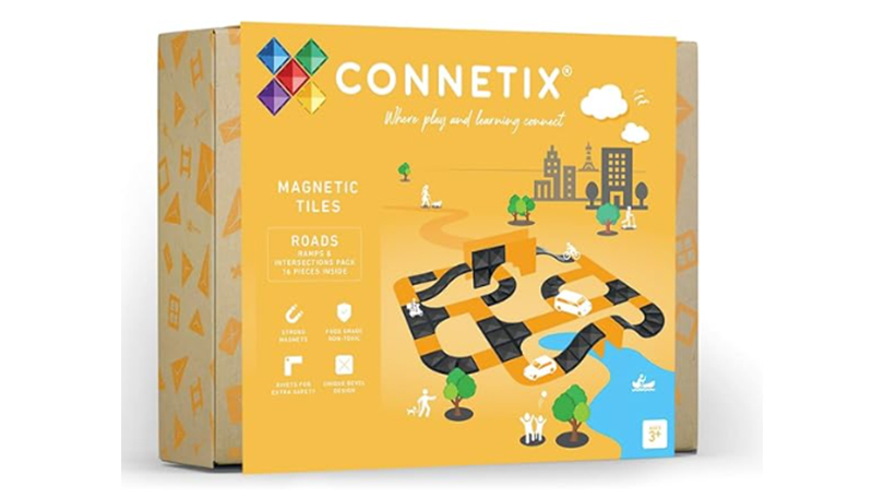 CONNETIX 16 Piece Roads Ramps and Intersections Pack