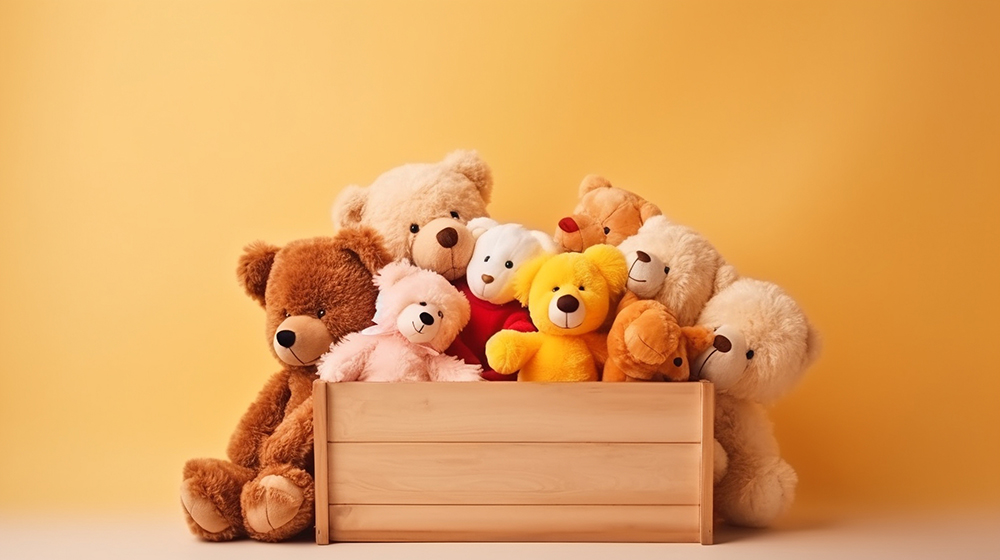 stock image of stuffed animals