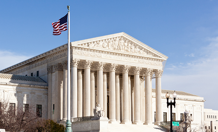 stock image of the supreme court building