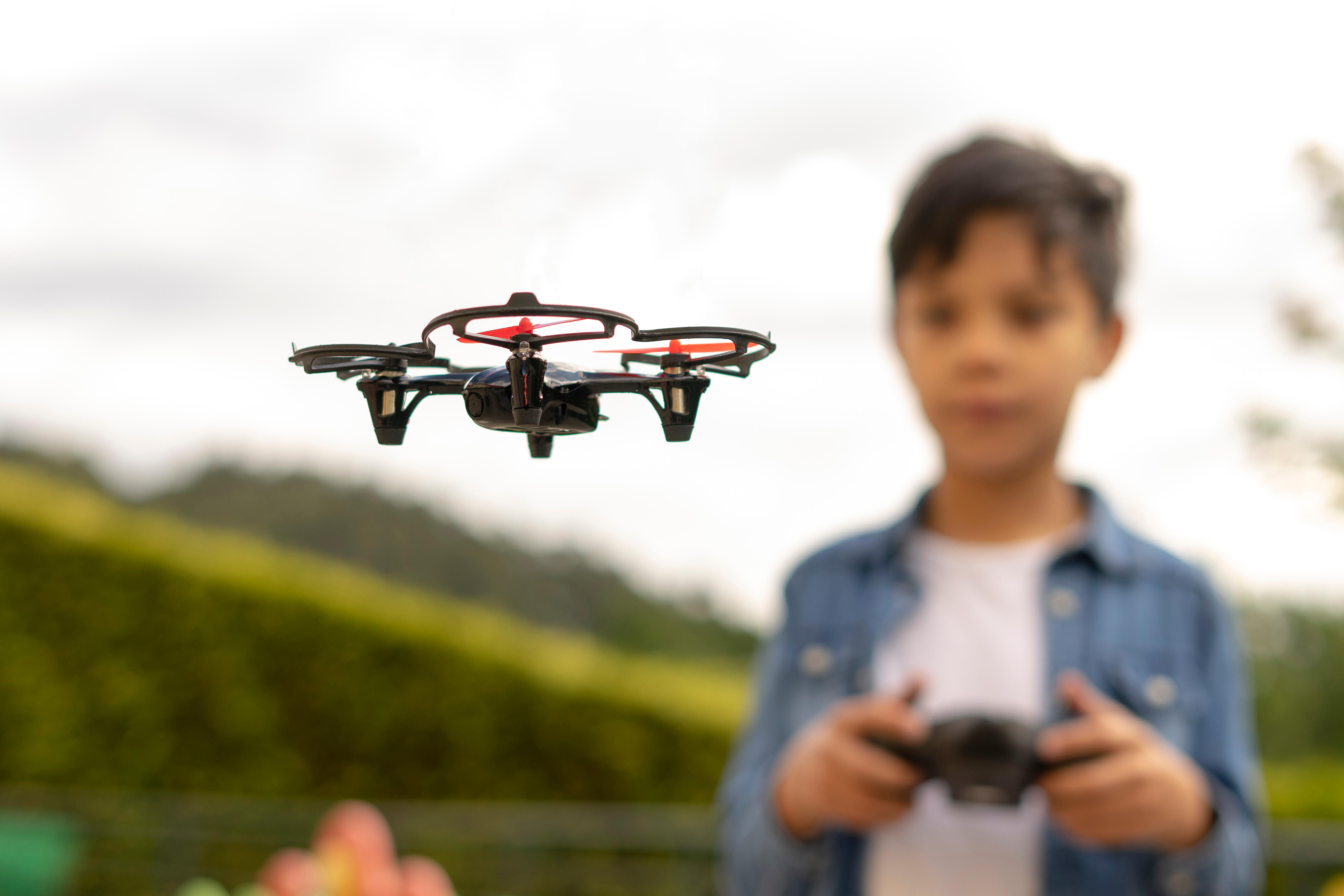 kid flying toy drone